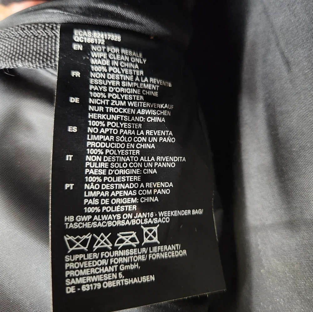Hugo Boss Perfume Travel Bag Mens Black Medium